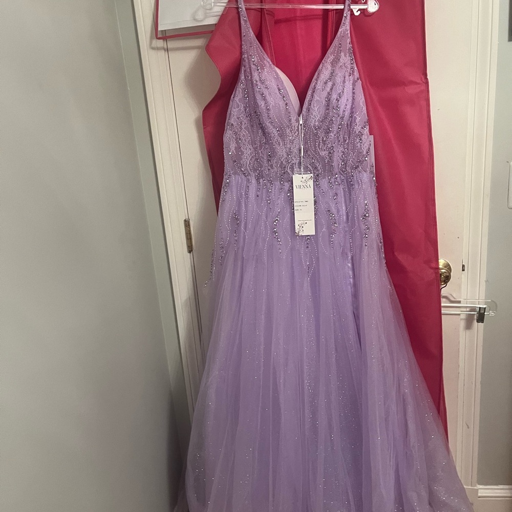 Lavender Beaded Gown